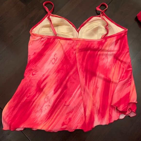 *HP* VERY PRETTY VINTAGE PINK TWO PIECE SWIMSUIT - Picture 3 of 5